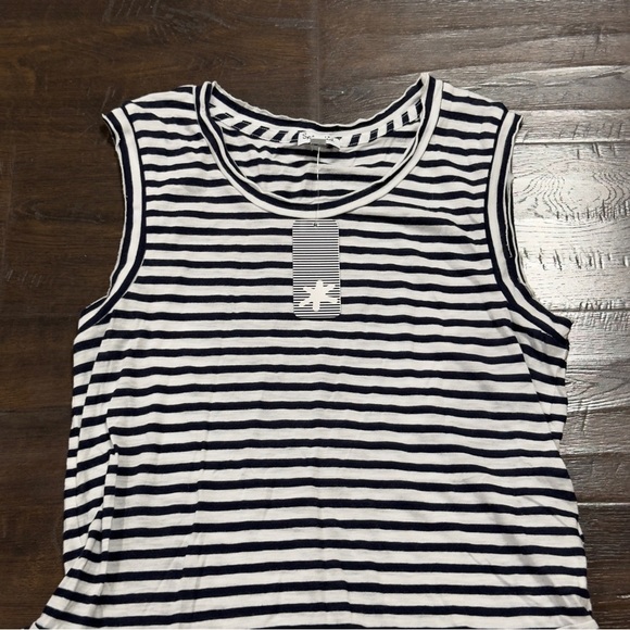 Splendid Navy Striped Sleeveless Tank Top Size XS Women - Picture 2 of 8